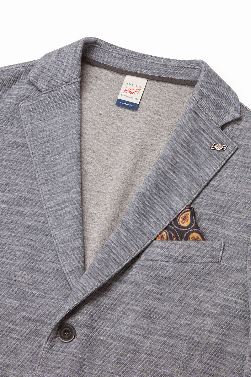 MI121 ミックスウィーブジャケット / Col:GRIGIO グレー系