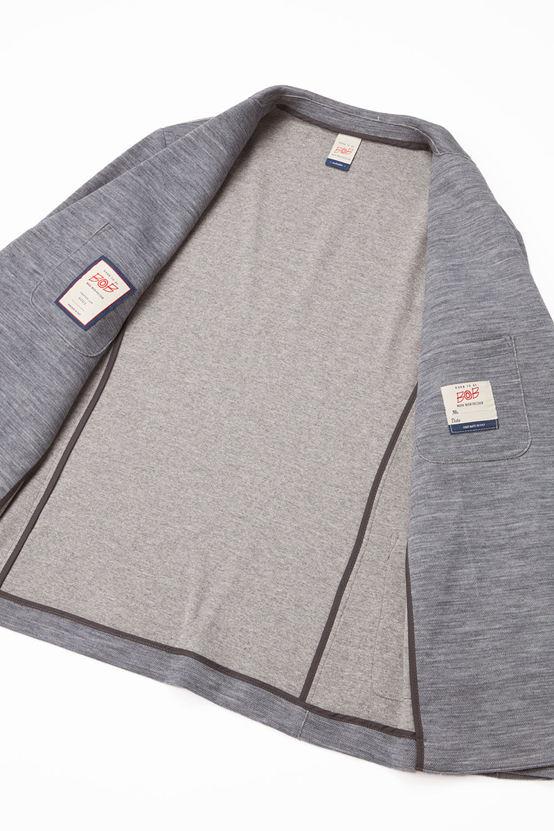 MI121 ミックスウィーブジャケット / Col:GRIGIO グレー系