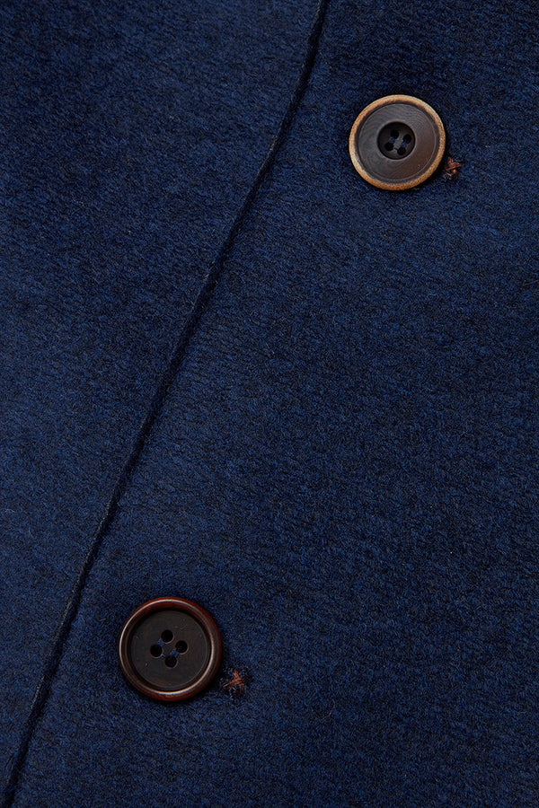 SMIT153 ニットスリーブボンディングジャケット / Col:NAVY ネイビー系