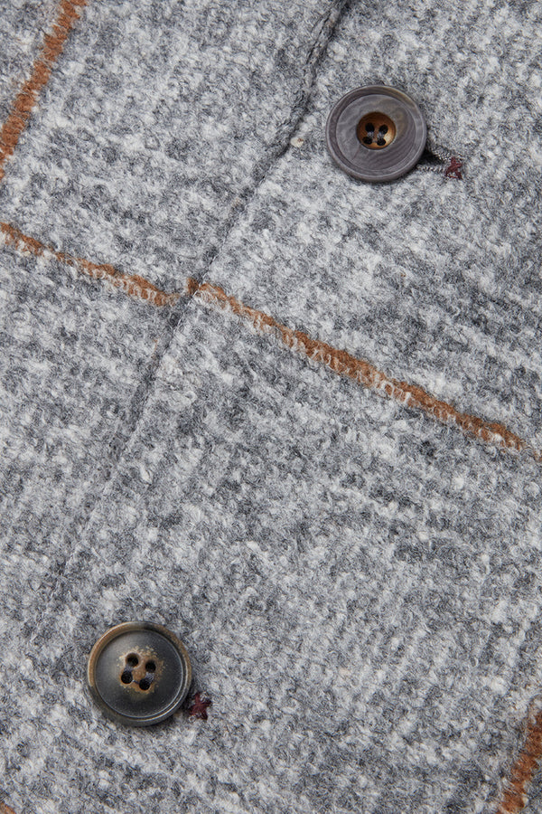 DOVER172 ポケッタブル ライトウールジャケット / Col:VAR2 グレー系