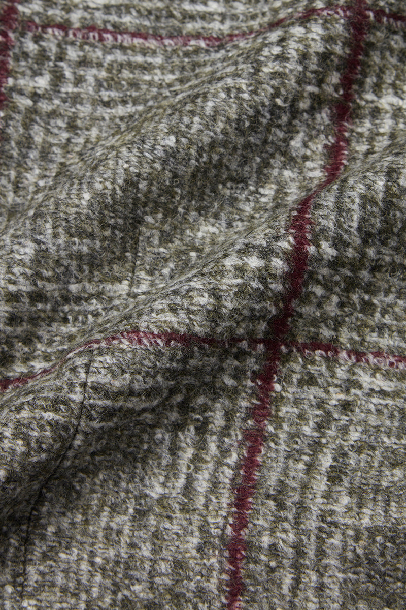 DOVER172 ポケッタブル ライトウールジャケット / Col:VAR1 カーキ系