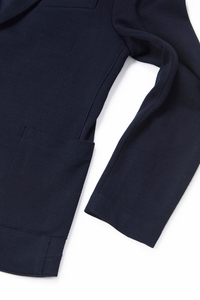 MI121 ミックスウィーブジャケット / Col:BLU ネイビー系