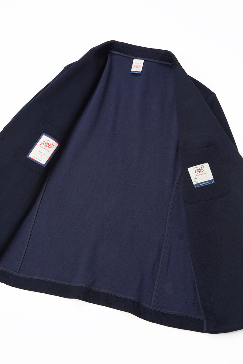 MI121 ミックスウィーブジャケット / Col:BLU ネイビー系