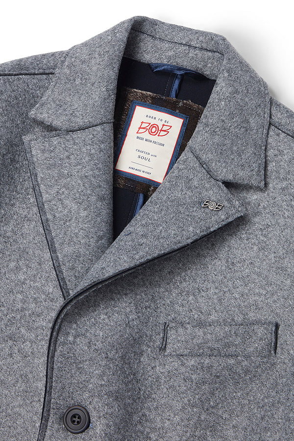 AND153 ボンディングチェスターコート / COL:CENERE グレー系