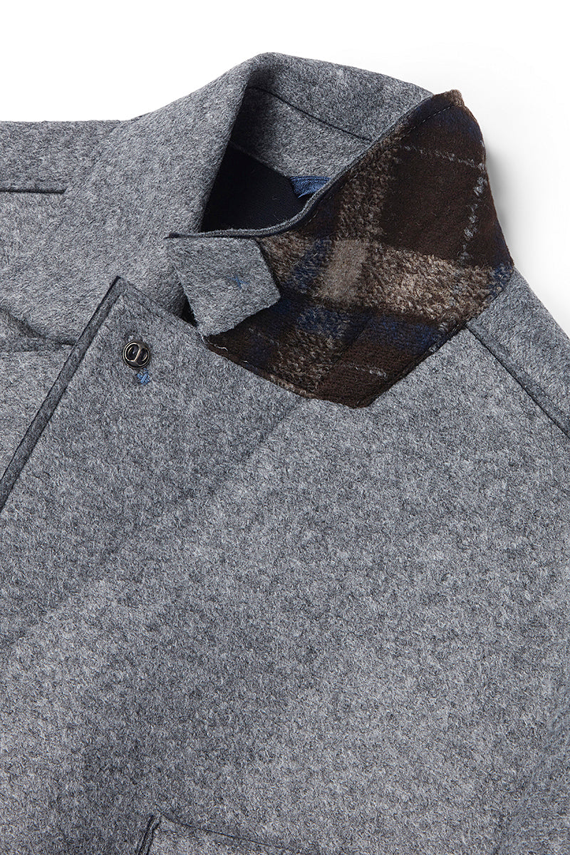 AND153 ボンディングチェスターコート / COL:CENERE グレー系