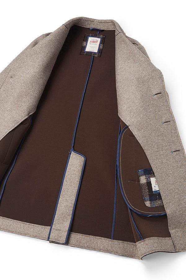 AND153 ボンディングチェスターコート / COL:TORTORA ベージュ