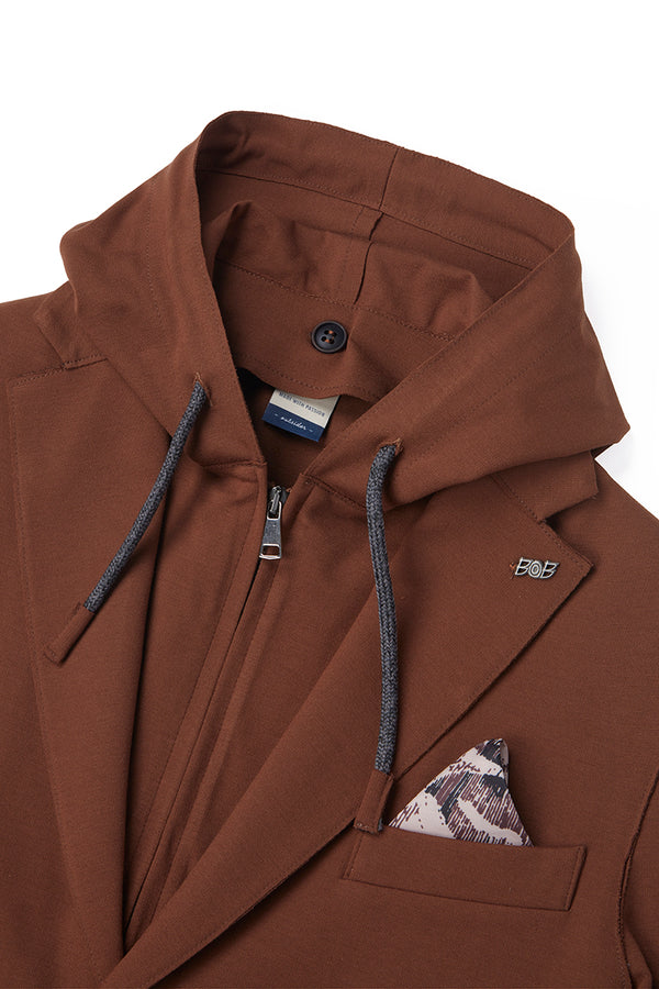 ROB114 デタッチャブルフード ライトジャケット / Col:TABACCO ブラウン系