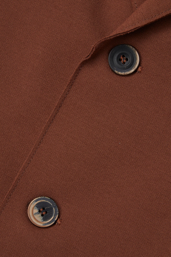 ROB114 デタッチャブルフード ライトジャケット / Col:TABACCO ブラウン系