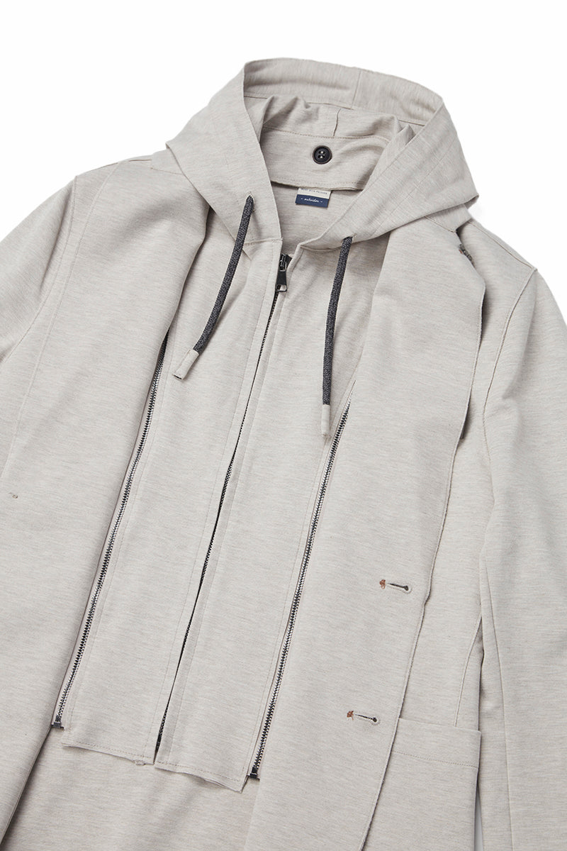 ROB114 デタッチャブルフード ライトジャケット / Col:ECRU オフホワイト系