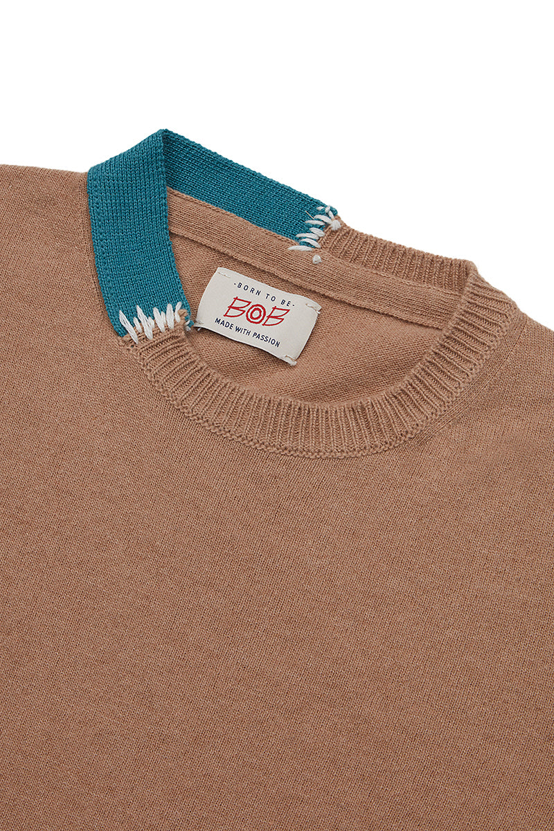 ARIC カシミヤブレンドハイゲージニット / COL:BEIGE ベージュ系