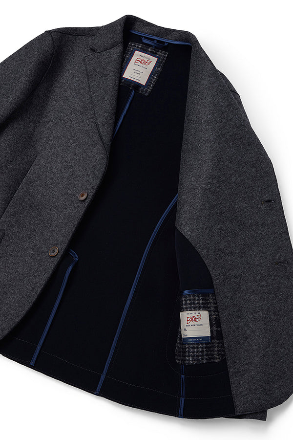 KI156 ボンディングジャケット / Col:ANTRACITE グレー系