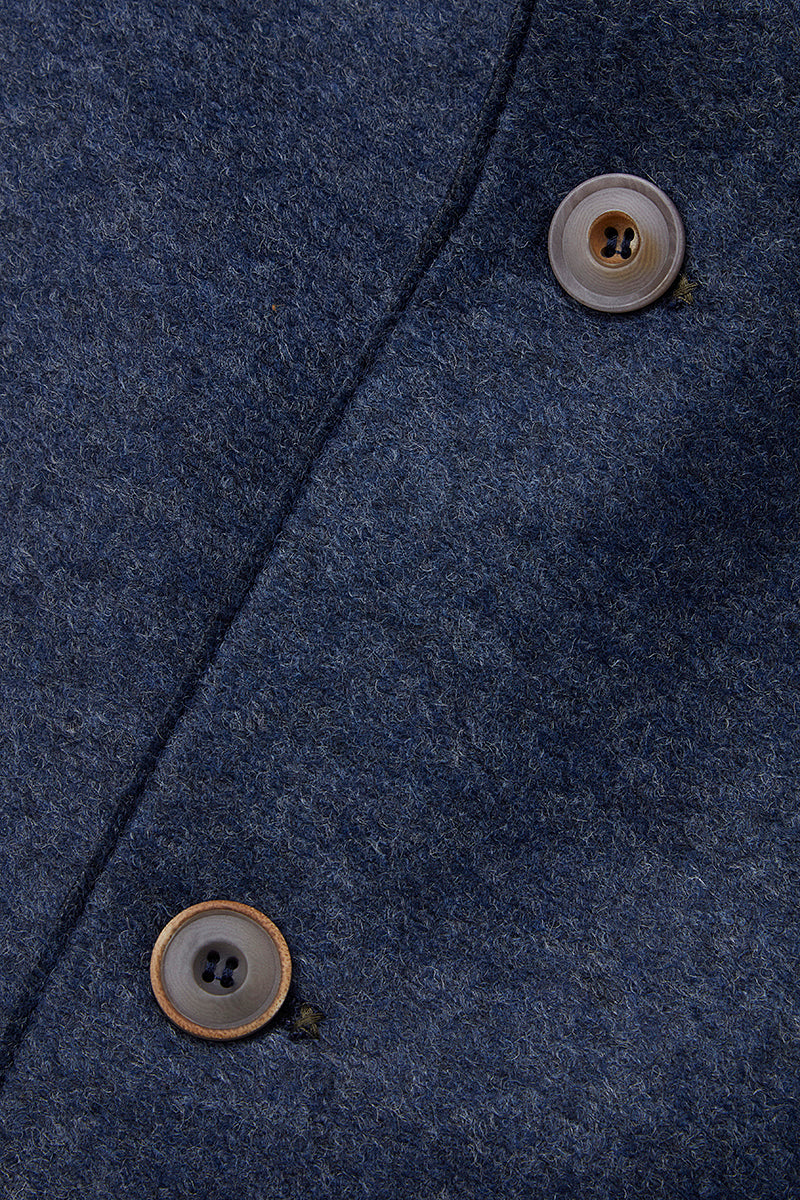 KI156 ボンディングジャケット / Col:JEANS ブルー系