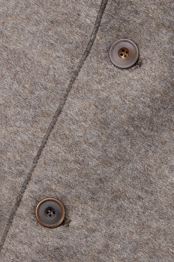 KI156 ボンディングジャケット / Col:TORTORA ベージュ系