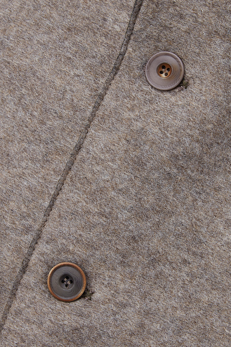 KI156 ボンディングジャケット / Col:TORTORA ベージュ系