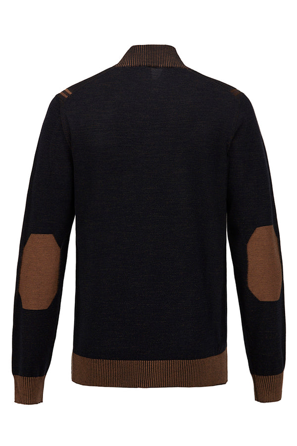 LUBE リバーシブルハイネックニット / COL:BLU&BEIGE ネイビー&ベージュ