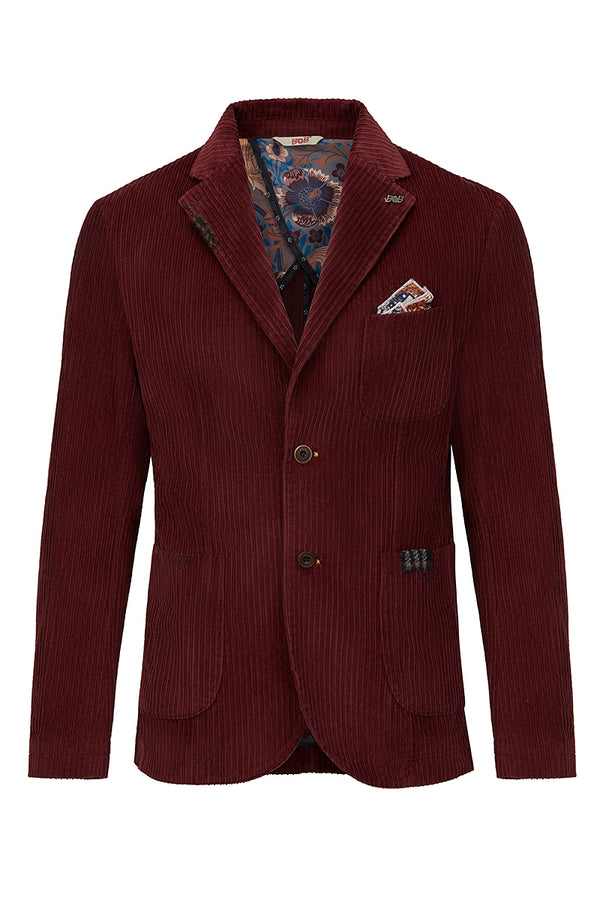 TACK118 コーデュロイマテリアル ジャケット / Col:BORDEAUX