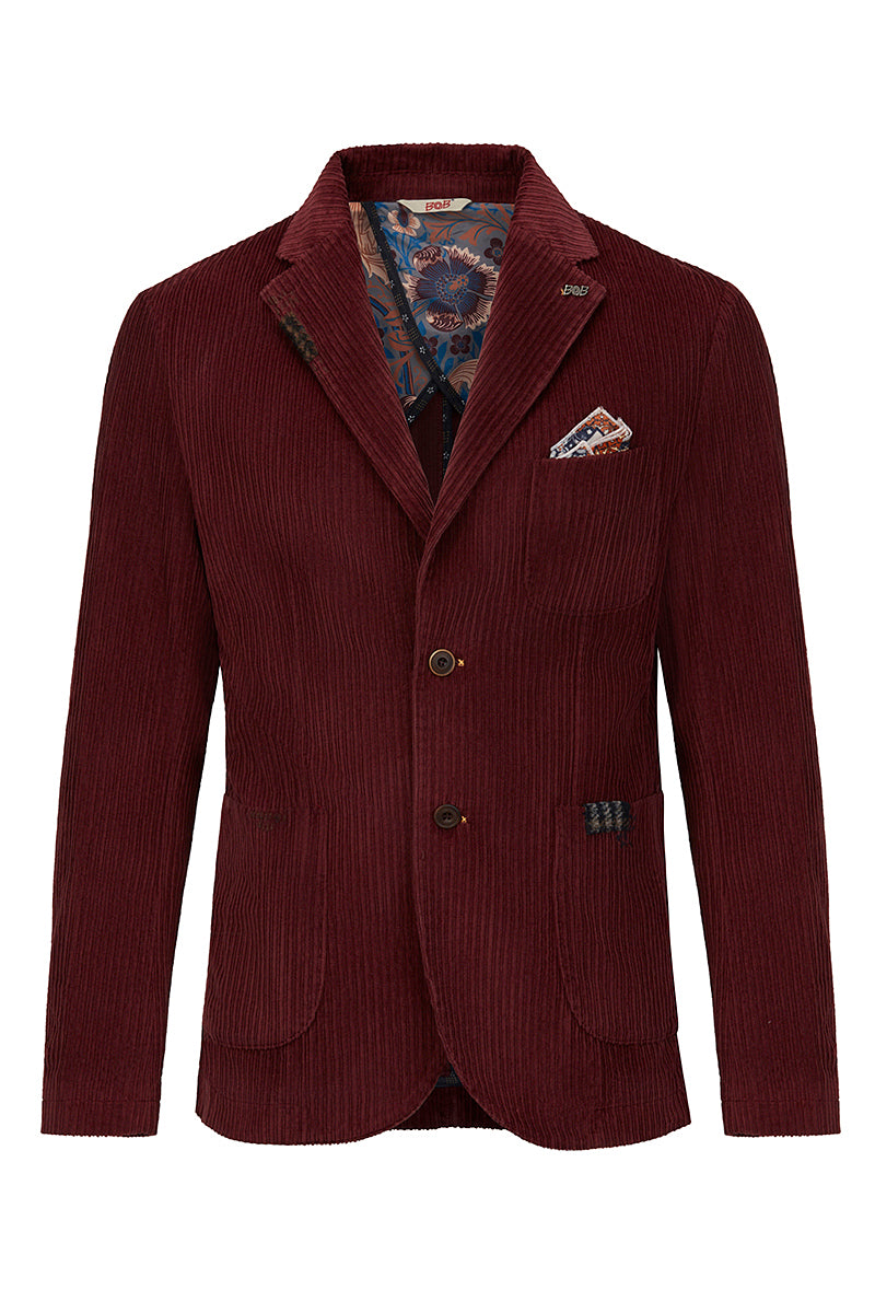TACK118 コーデュロイマテリアル ジャケット  / Col:BORDEAUX