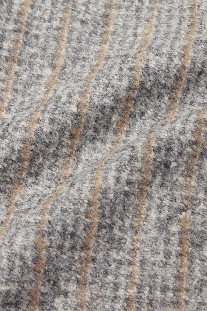 HARLOW203 シャドーストライプライトウールジャケット / Col:VAR1 グレー系