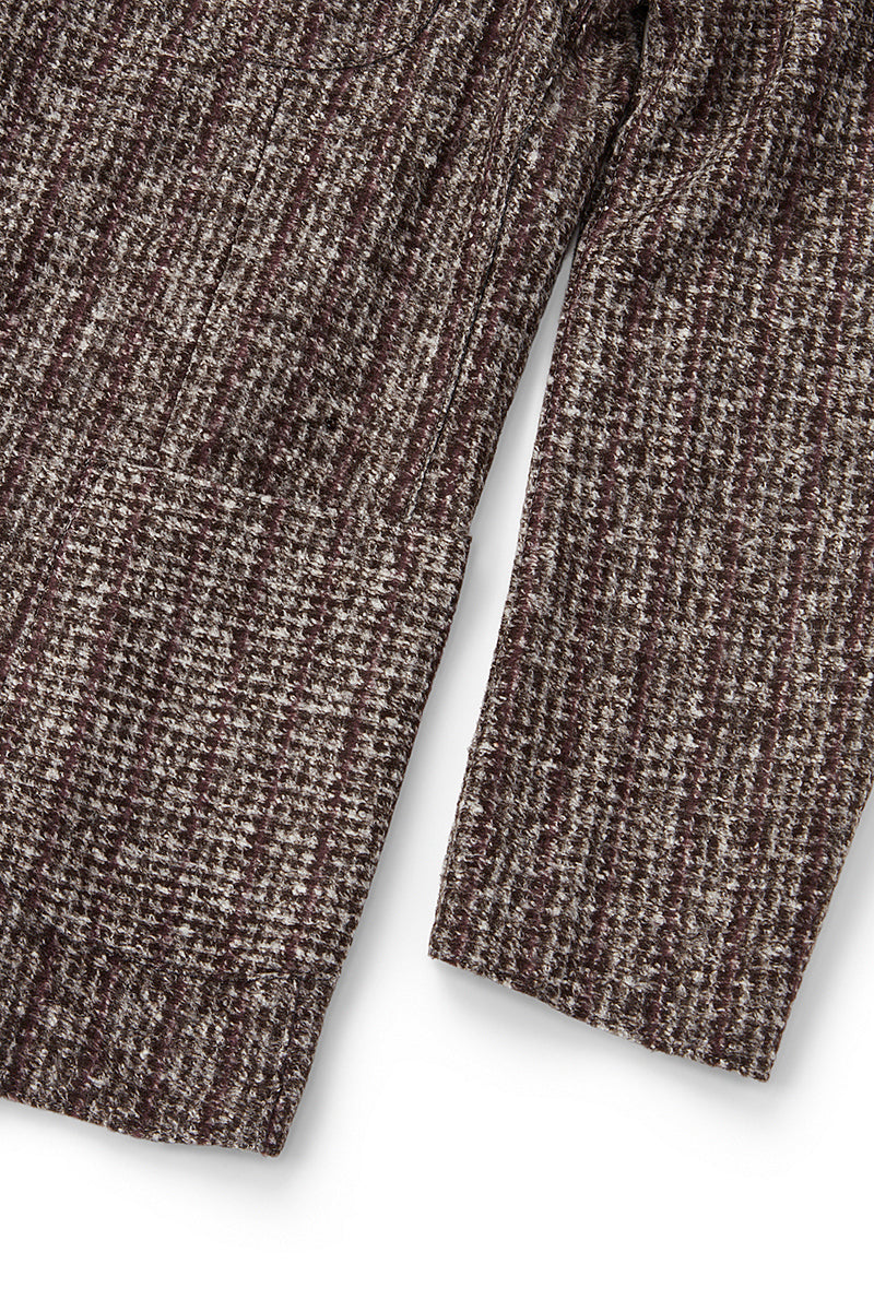 HARLOW203 シャドーストライプライトウールジャケット  / Col:VAR2 ブラウン系