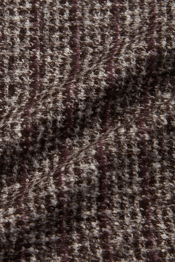 HARLOW203 シャドーストライプライトウールジャケット / Col:VAR2 ブラウン系