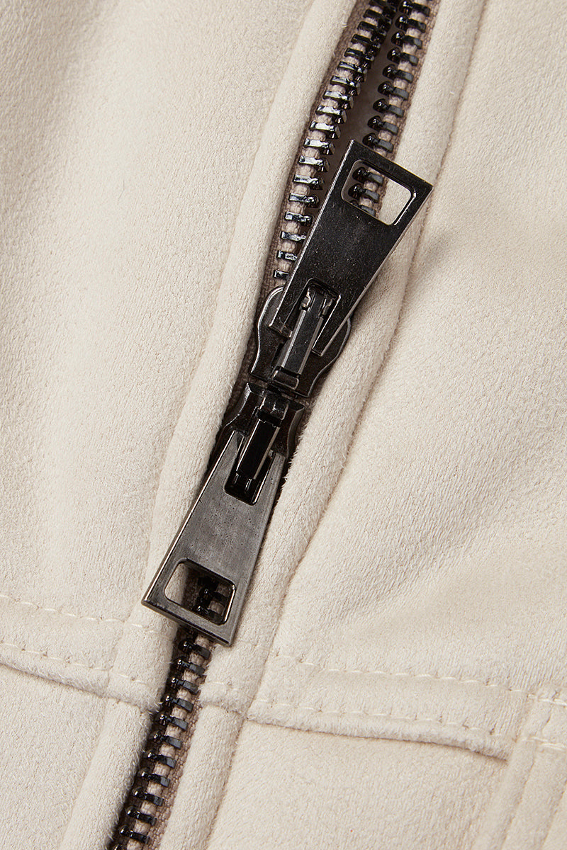 PAGE133 ニットスリーブボンバージャケット / Col:PANNA ホワイト系