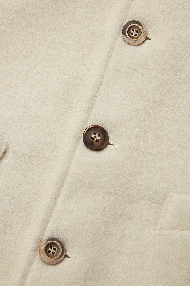 DRUG159 プレーンニットジレ / COL:PANNA ホワイト系