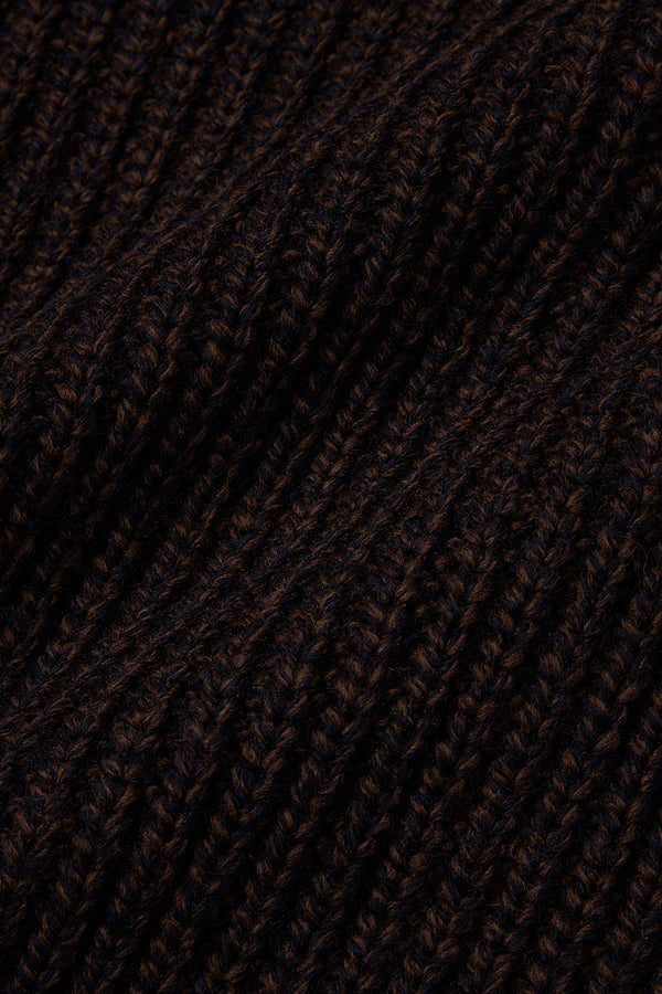 SHOT ニットスリーブフーデッドジャケット / Col:COL1 ブラウン系