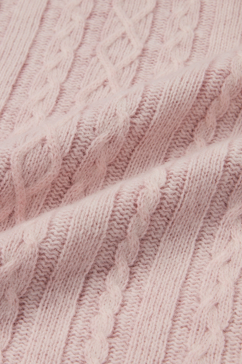 FORT フェードケーブルタートルネックニット / COL:ROSA ピンク
