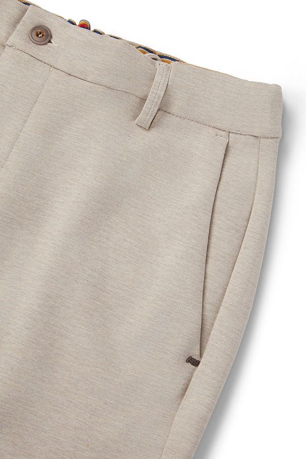 GOOVI114 ドローストリングストレッチイージーパンツ / COL:ECRU ライトベージュ系