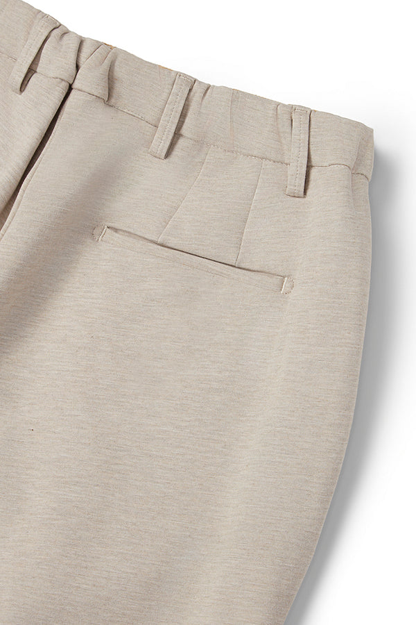 GOOVI114 ドローストリングストレッチイージーパンツ / COL:ECRU ライトベージュ系