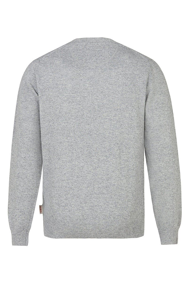 FOSTER カシミヤブレンドプレーンハイゲージニット / COL:ACCIAIO グレー系