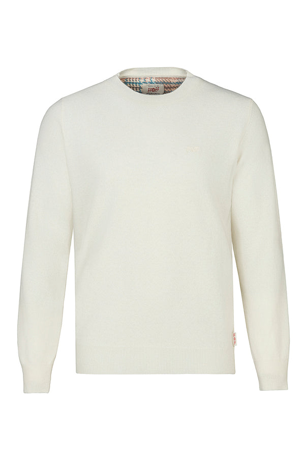 FOSTER カシミヤブレンドハイゲージニット / COL:LATTE ホワイト系