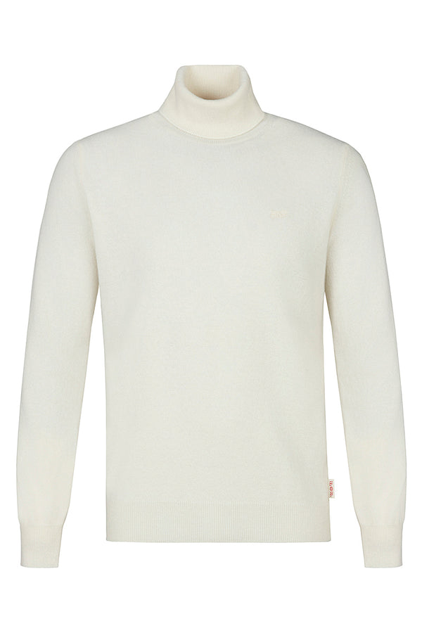 RIVER カシミヤブレンドタートルネックニット / COL:JEANS インディゴ系