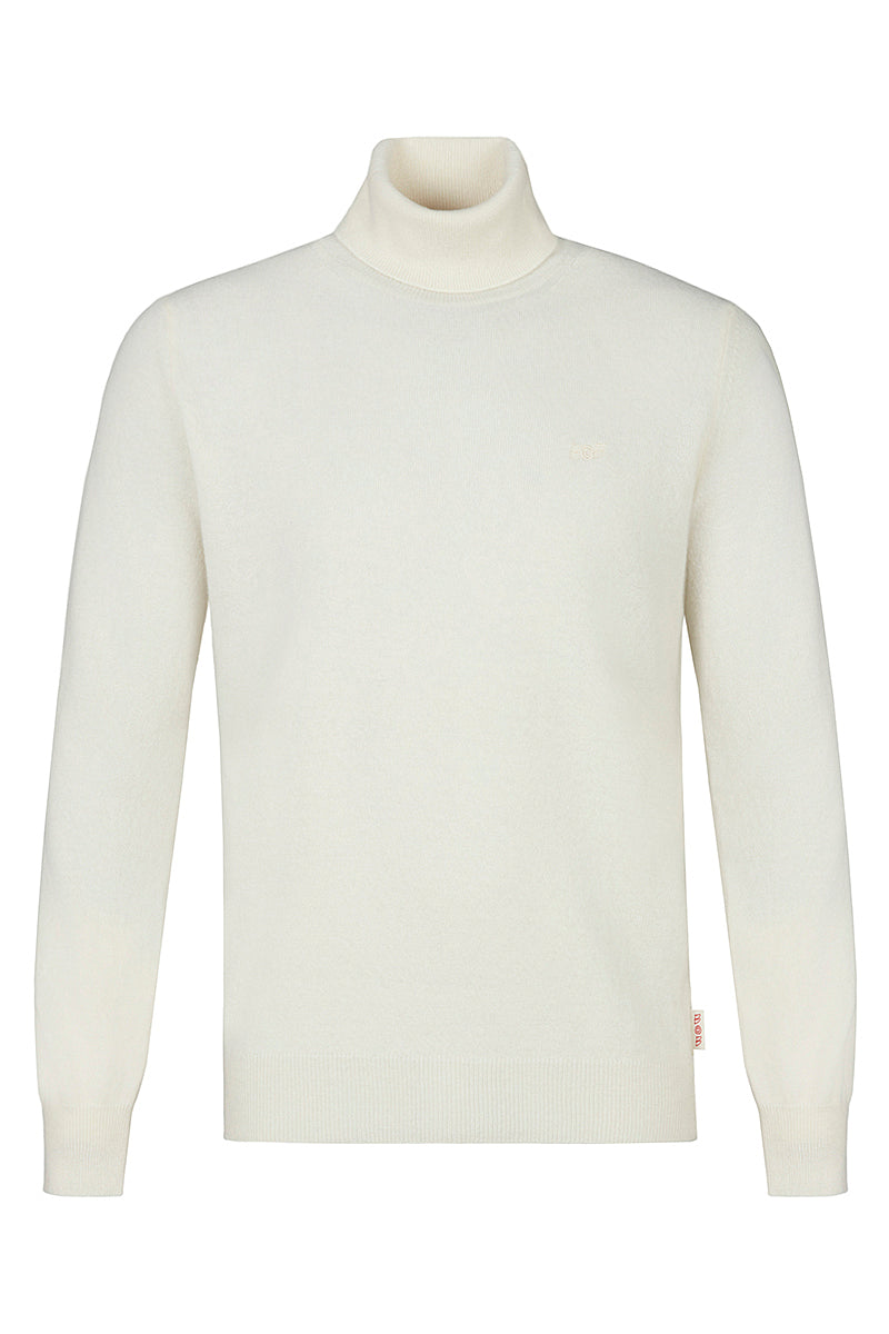 RIVER カシミヤブレンドタートルネックニット / COL:LATTE ホワイト系