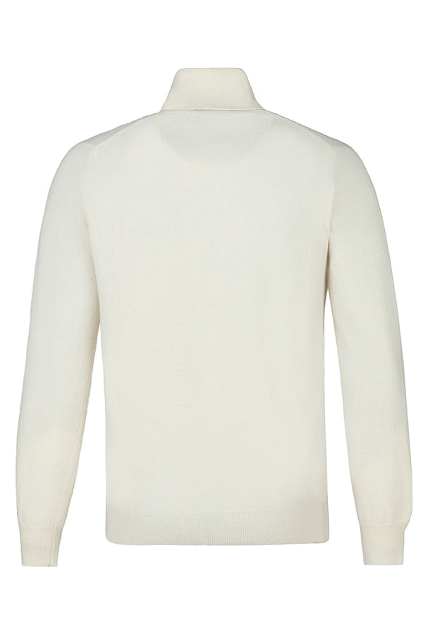 RIVER カシミヤブレンドタートルネックニット / COL:LATTE ホワイト系