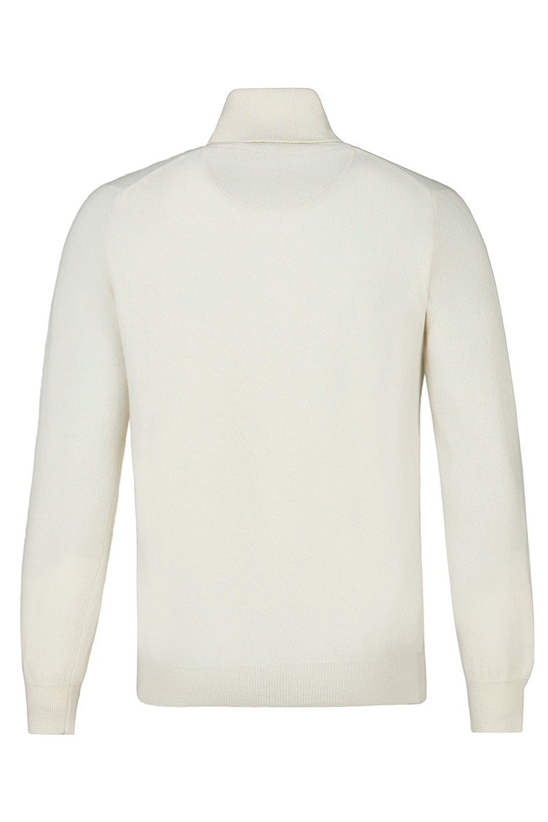 RIVER カシミヤブレンドタートルネックニット / COL:LATTE ホワイト系