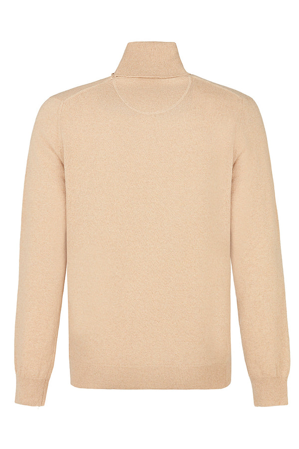 RIVER カシミヤブレンドタートルネックニット / COL:BEIGE ベージュ系