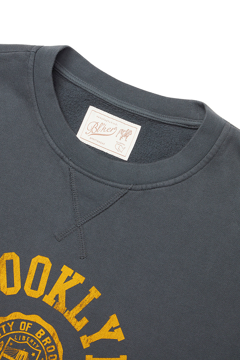 【B’lKER】 カレッジロゴスウェット / Col:FADED BLK フェードブラック