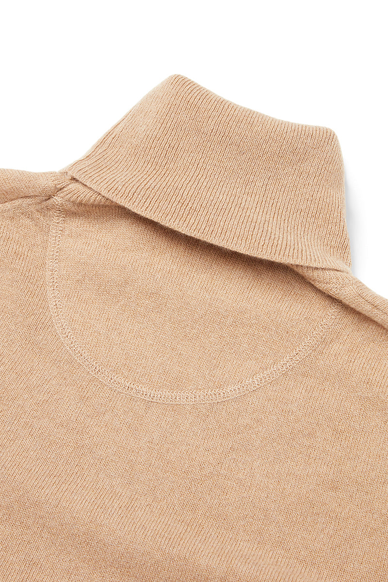 RIVER カシミヤブレンドタートルネックニット / COL:BEIGE ベージュ系