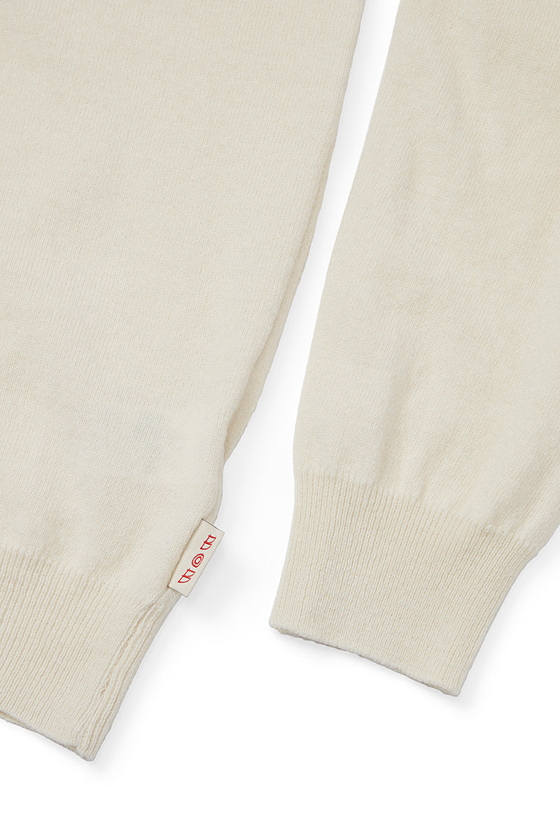 RIVER カシミヤブレンドタートルネックニット / COL:LATTE ホワイト系