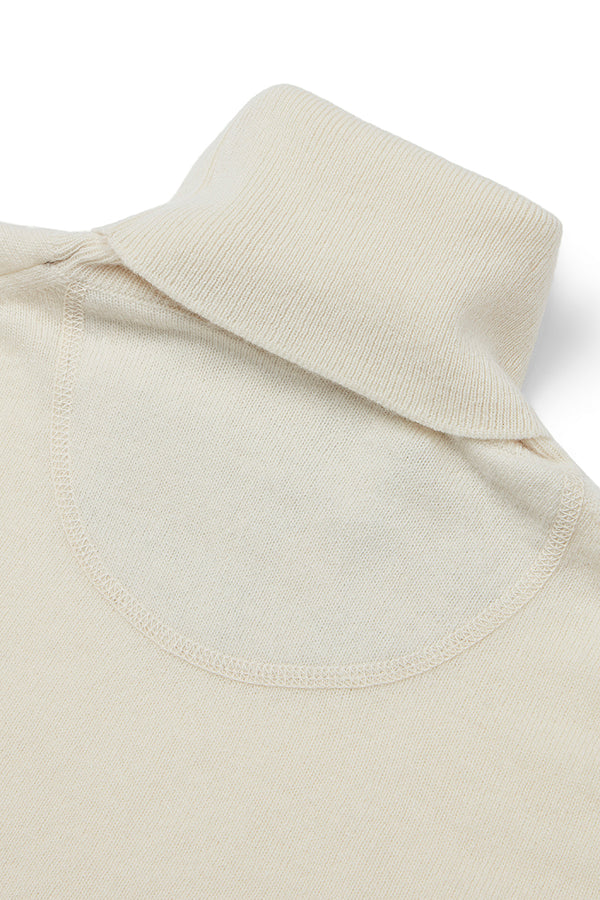 RIVER カシミヤブレンドタートルネックニット / COL:LATTE ホワイト系