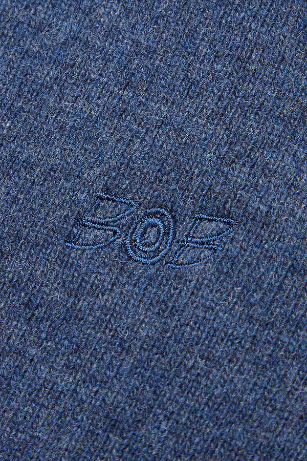 RIVER カシミヤブレンドタートルネックニット / COL:JEANS インディゴ系