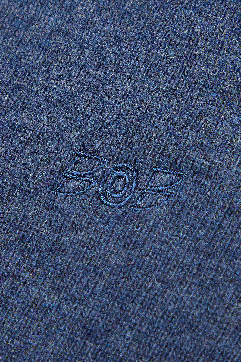 RIVER カシミヤブレンドタートルネックニット / COL:JEANS インディゴ系