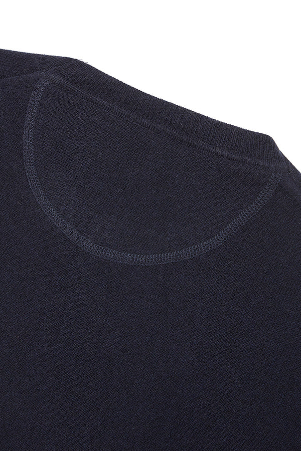 FOSTER カシミヤブレンドハイゲージニット / COL:NAVY ネイビー系