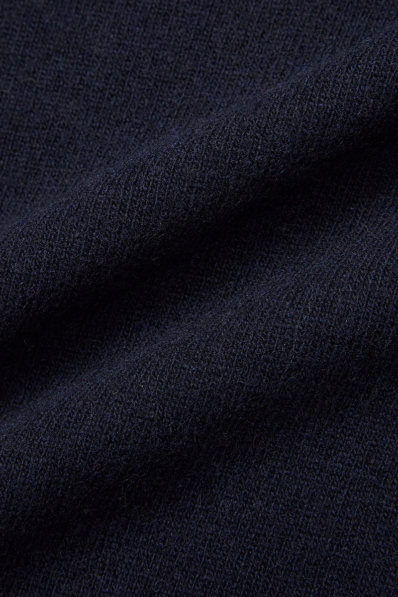 FOSTER カシミヤブレンドハイゲージニット / COL:NAVY ネイビー系