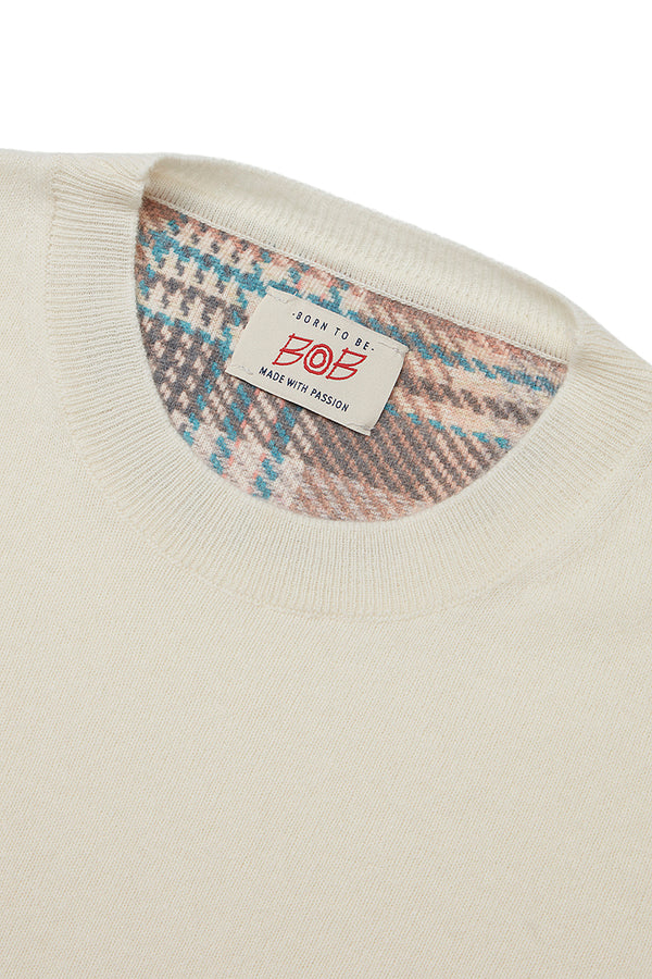 FOSTER カシミヤブレンドハイゲージニット / COL:LATTE ホワイト系