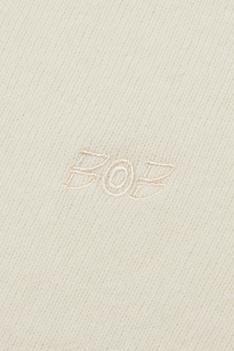 FOSTER カシミヤブレンドハイゲージニット / COL:LATTE ホワイト系