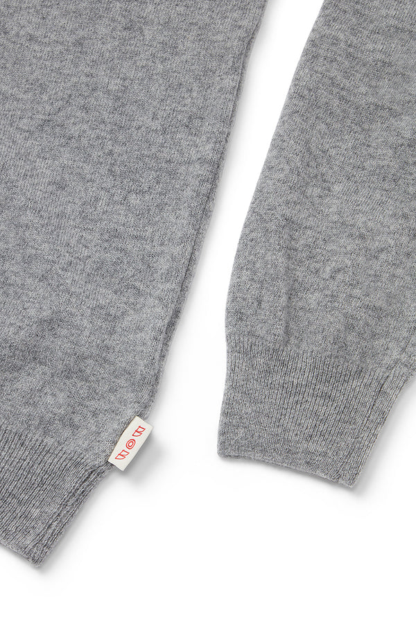 FOSTER カシミヤブレンドプレーンハイゲージニット / COL:ACCIAIO グレー系