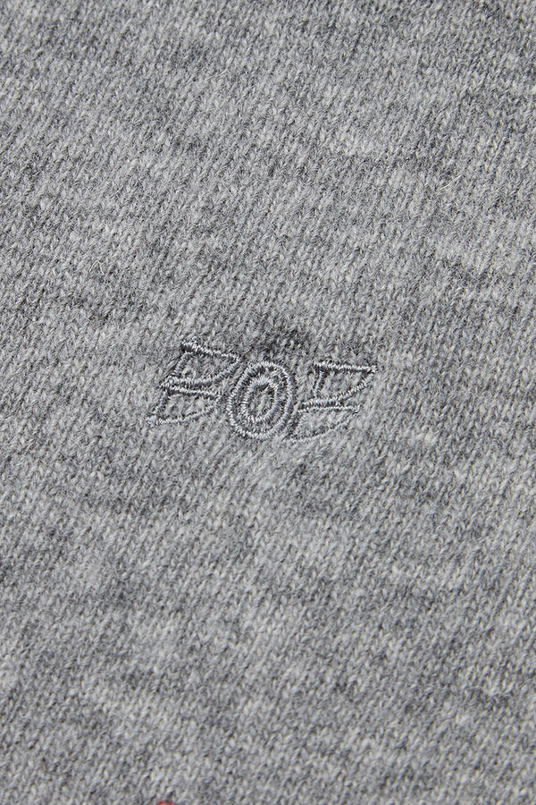 FOSTER カシミヤブレンドプレーンハイゲージニット / COL:ACCIAIO グレー系