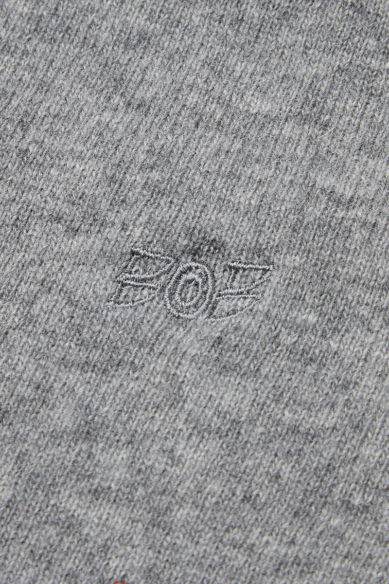 FOSTER カシミヤブレンドプレーンハイゲージニット / COL:ACCIAIO グレー系